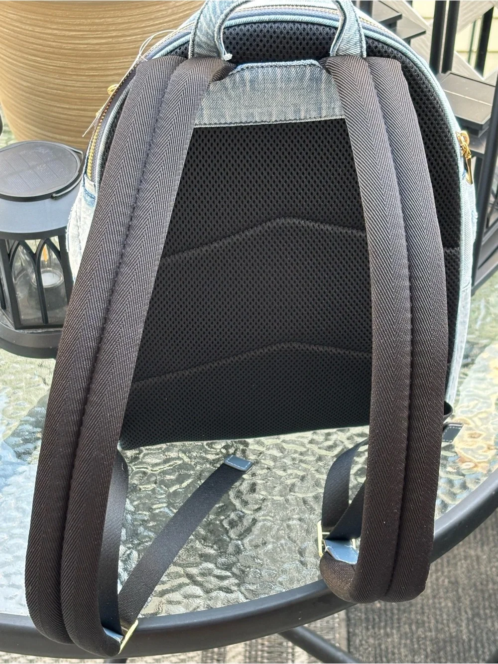 Coach Jean Taylor Backpack In Loved Denim